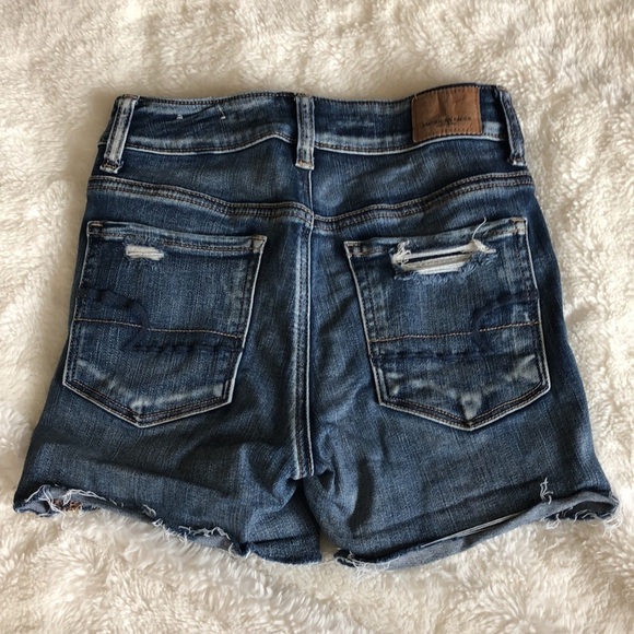 American Eagle Hi-Rise Shortie Jean Shorts - Picture 5 of 8